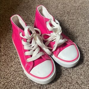 Kids Pink High-Top Sneakers
